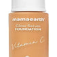 Mamaearth Glow Serum Foundation Lotion with Vitamin C & Turmeric for 12-Hour Long Stay- 07 Toffee Glow - 30 ml Dewy Finish