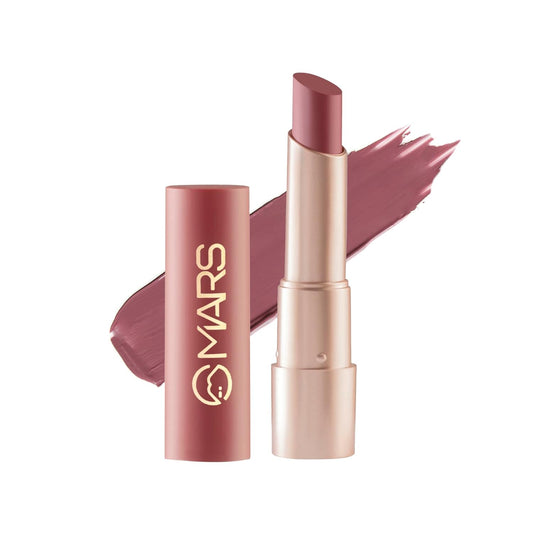 MARS Creamy Matte Long Lasting Lipstick for Women | Creamy Lipstick | Single Swipe Application | Smooth & Light Weight (3.2 gm) (02-Zesty Zumba)