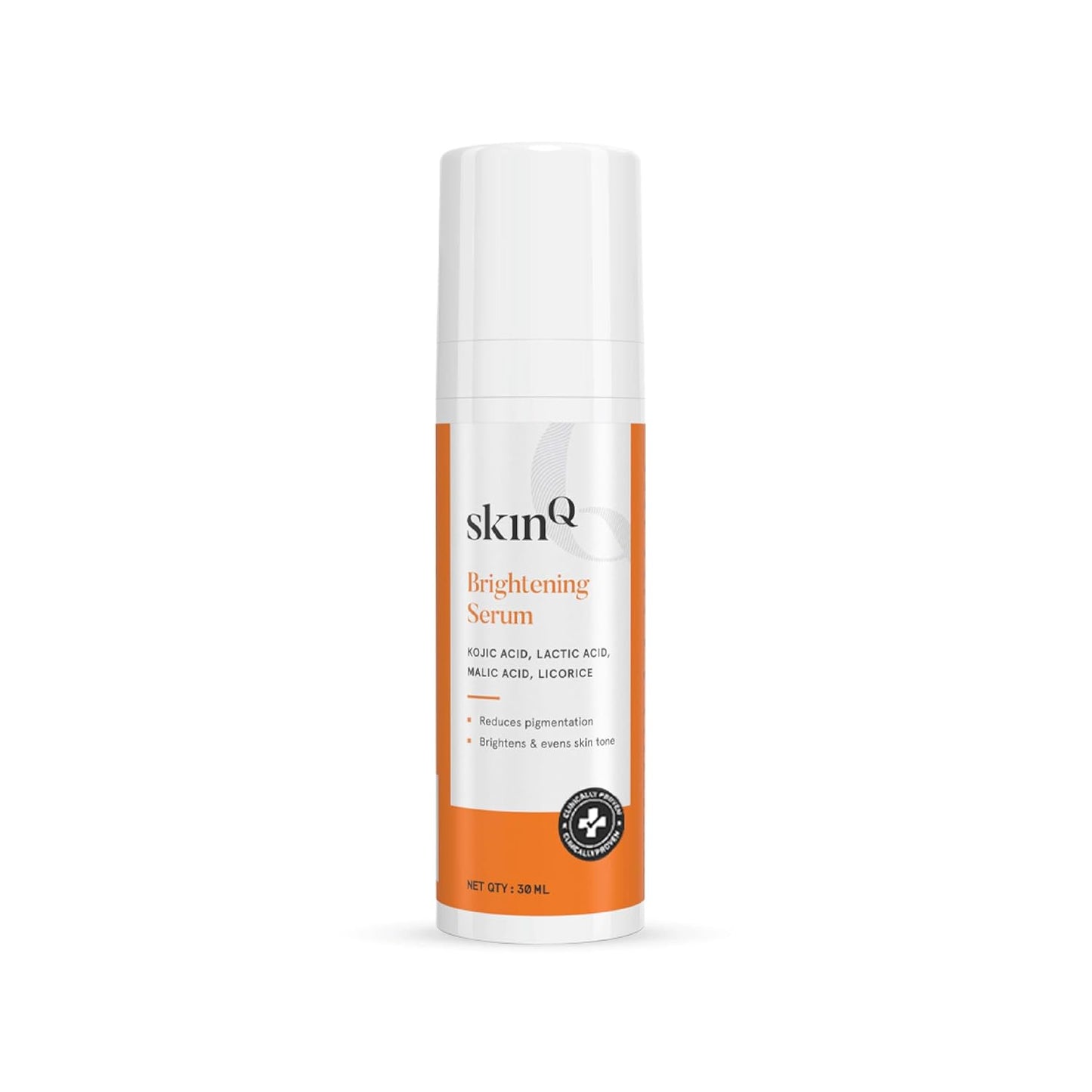 SkinQ Brightening Serum, Licorice & Lactic Acid, Face Elixir for Tan, Pigmentation & Dark Spots, 30 ml