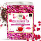 Online Quality Store Natural Rose Flower Tea, Pure Petals, Caffeine Free Herbal, Use for Iced, Cocktails.  50 gm