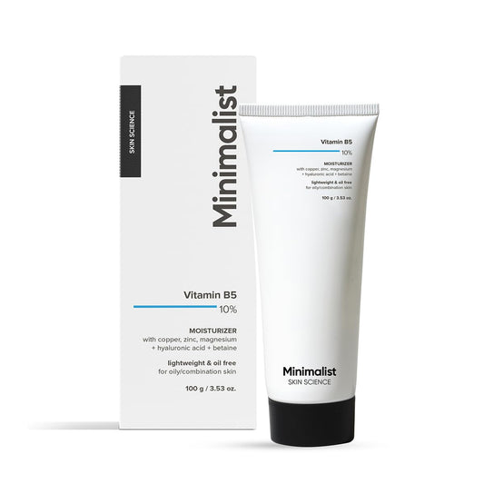 Minimalist Dehydrated Skin Moisturizer with 10% Vitamin B5 for Oily & Acne-Prone Skin, 100 gm