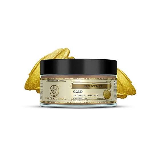Khadi Natural Ayurvedic Gold Peel Off Mask, 50 gm