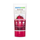 Mamaearth Beetroot Daily Glow Face Cream With Beetroot & Hyaluronic Acid - 80g|Gives Hydrated Pink Glow |Gives Instant Brightening Effect |Lightweight & Non-Greasy