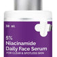 The Derma Co 5% Niacinamide Daily Face Serum with Alpha Arbutin & Multivitamin for Clear & Spotless Skin - 30ml