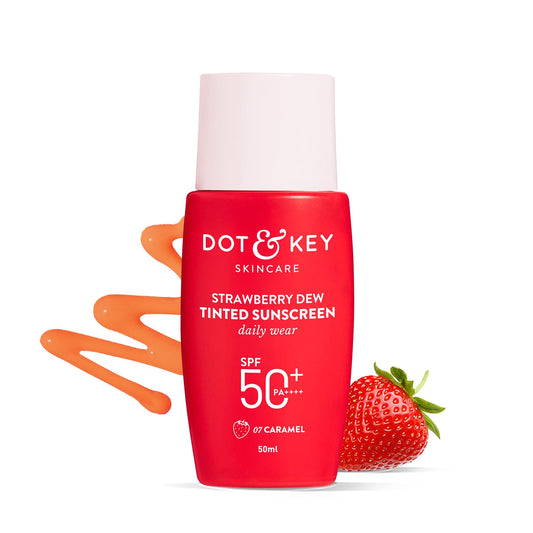Dot & Key Strawberry Dew Tinted Sunscreen SPF 50+ Pa++++ - 07 Caramel, 50 ml