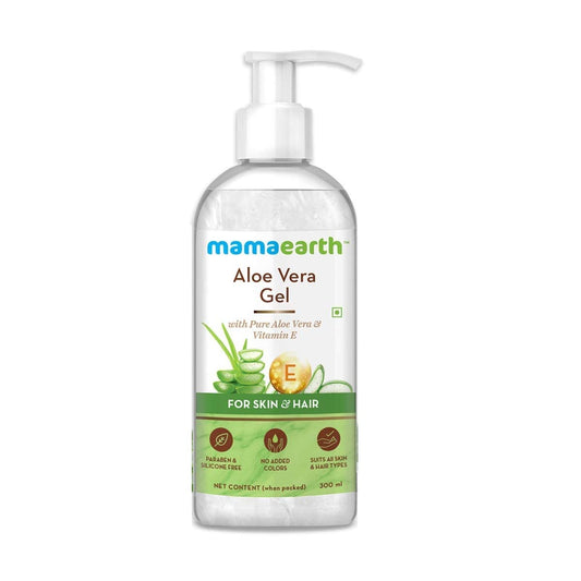 Mamaearth Aloe Vera Gel for Skin & Hair | With Pure Aloe Vera & Vitamin E | For Men & Women | 300 ml