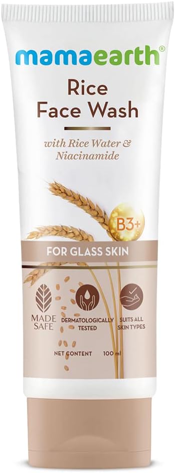 Mamaearth Rice Face Wash With Rice Water & Niacinamide for Glass Skin - 100 ml