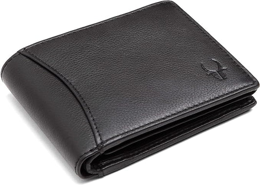 WildHorn India Jade Black Leather Men's Wallet