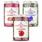 Bralcon Organic Herbal Tea Combo Pack- Hibiscus Flower Tea, Butterfly Pea Flower Tea, Rose Flower Tea- 300 gm