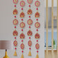 JH Gallery Wood Handmade Lotus Wall and Door Hanging (36 Inches Height - Pack of 4), Magenta