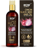 WOW Skin Science Onion Oil - Black Seed Hair With Comb Applicator Controls Fall