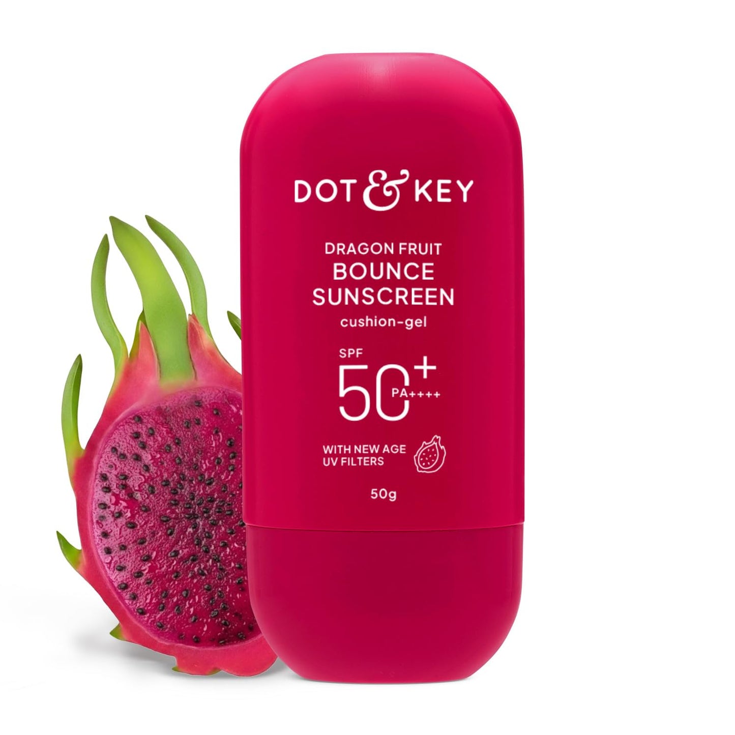 Dot & Key Dragon Fruit Bounce Sunscreen In-Vivo Tested SPF 50+ PA++++, 50 gm