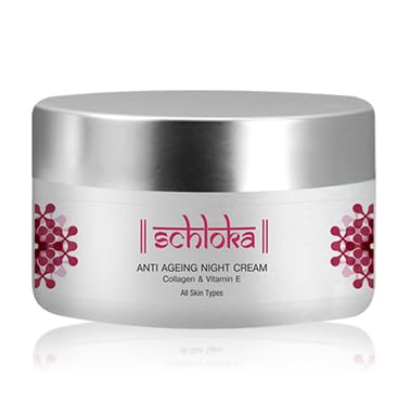 Modicare Schloka Anti Ageing Night Cream, 50 ml with Collagen and Vitamin E Pack of 2