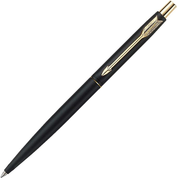 Parker Classic Matte Black GT Ball Pen, Golden color