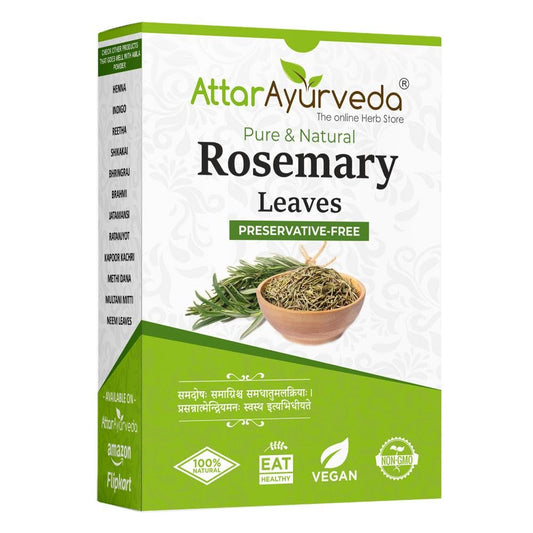 Attar Ayurveda Natural Rosemary leaves for Hair growth 100 grams | 100% Natural, Preservative free