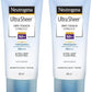 Neutrogena Ultra Sheer Dry Touch Sunblock, White, 88 ml (Pack of 2)