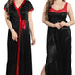 AV2 Women's Satin Solid Maxi Nighty