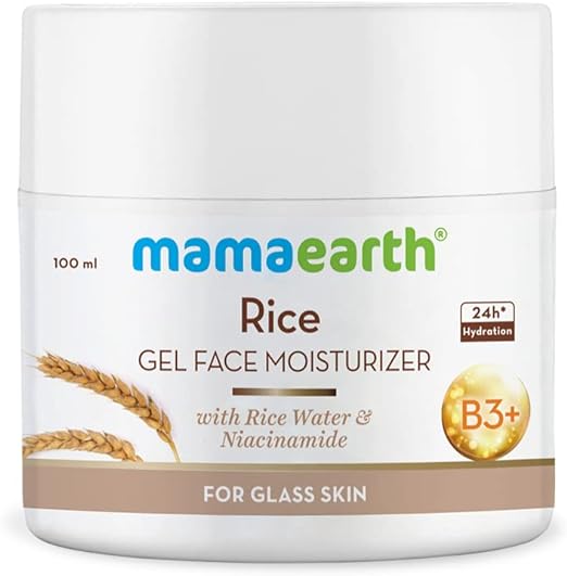 Mamaearth Rice Gel Face Moisturizer With Rice Water & Niacinamide for Glass Skin - 100 ml