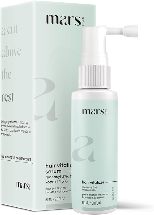 Mars by GHC Procapil Hair Growth Serum With Advanced 3% Redensyl, Biotin, Kapexil, & Saw Palmetto for DHT Block, Hair Fall Control & Growth - 60ml