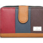 K London Medium Size Ladies Leather Purse RFID Blocking| Money Organisers with Zip Around Section| Real Leather Purse | Daily Use (Multicolour)(KL_481)