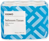 Solimo 3 Ply Toilet Paper Roll | 1920 Pulls | 160 Pulls X 12 Rolls