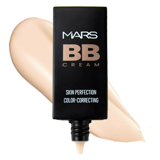 MARS BB Cream Lightweight Foundation | Blendable BB Cream for Women | Colour Correction for All Skin Types (30 ml) (02-LIGHT)