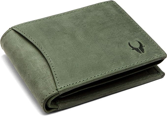 WILDHORN Genuine Leather Hand-Crafted Wallet For Men, Bifold Leather Wallet