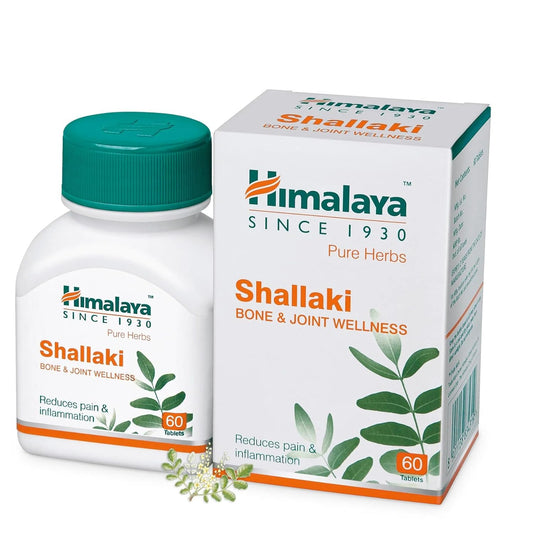 Himalaya Wellness Shallaki Bone & Joint Wellness | Reduces pain and inflammation | Tablets - 60 Count, White