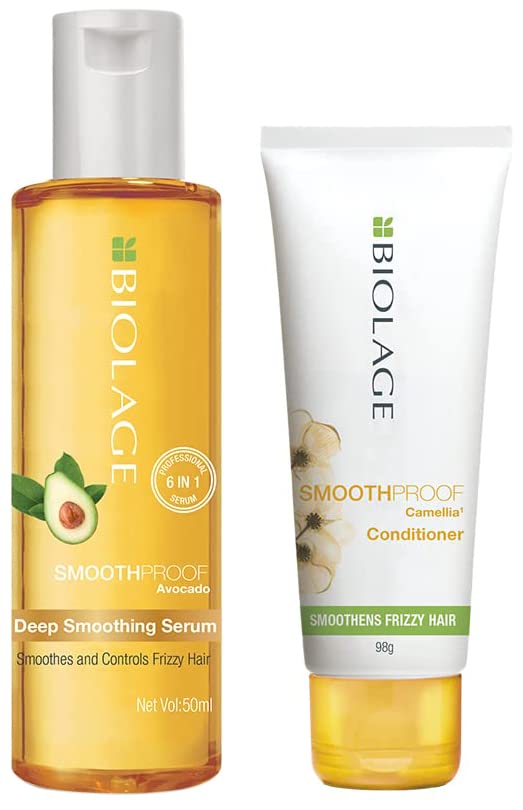 Biolage Smoothproof Deep Smoothing 6-In-1 Professional Hair Serum & BIOLAGE Smoothproof Conditioner