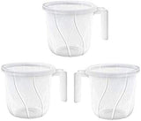 Milton Plastic Transparent Mug/Bath Mug 1 L White Color Set of - 3
