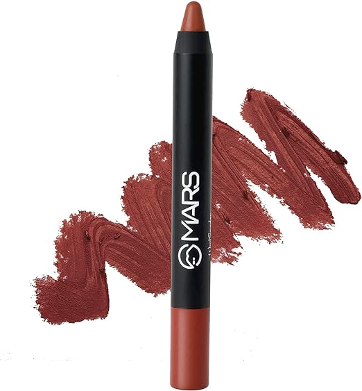 MARS Long Lasting Crayon Lipstick up to 12 Hours Stay | Matte Finish | Waterproof | Won't Smudge Won't Budge Lip Crayon (3.5 gm) 10-Girl Power