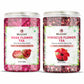 Bralcon Organic Herbal Tea Combo Pack - Hibiscus and Rose Flower 200 gm