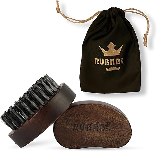 RUBAB MEN Travel Friendly Nylon Bristle Beard Brush for Men | Tame your Beard like a King!