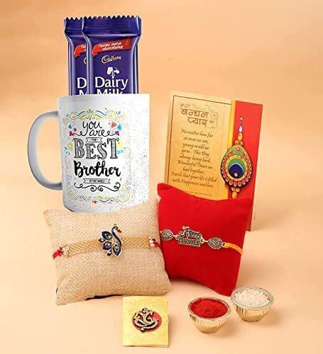 Rakhi Gift for Brother With Mug Chocolate Gift Combo