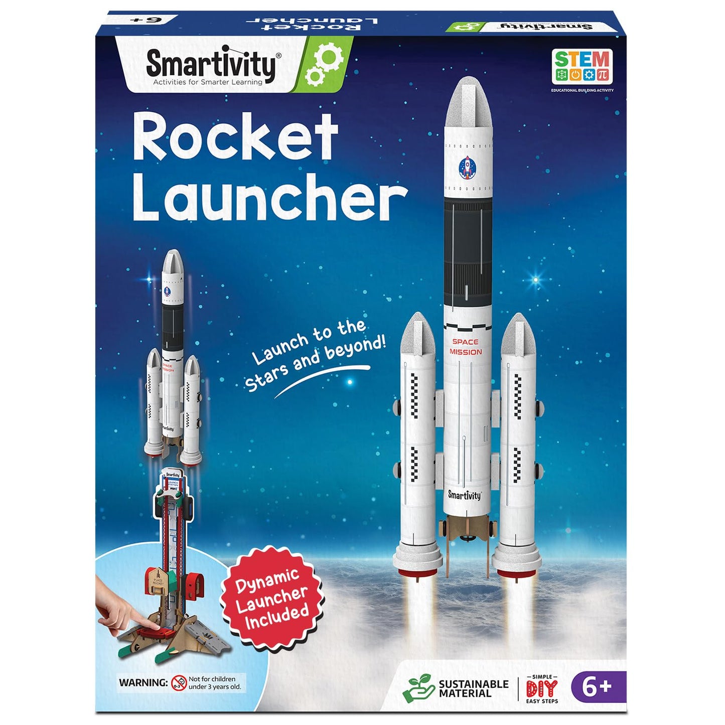 Smartivity Rocket Launcher Kit for Kids 6, 7, 8, 9, 10, 11, 12 Years Old | Build Your Own Rocket and Launcher
