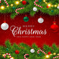 Merry Christmas & Happy New Year Backdrop Red Plaid Christmas Background Banner 5 Feet Height & 8 Feet Width