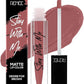 RENEE Stay With Me Non Transfer Matte Liquid Lip Color 5ml (Desire For Brown) - Kiss Proof | Smudge Proof | Waterproof | Long Lasting Liquid Lipstick