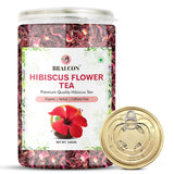 Bralcon Organic Hibiscus Flower Tea - 50 gm | Premium Leaves