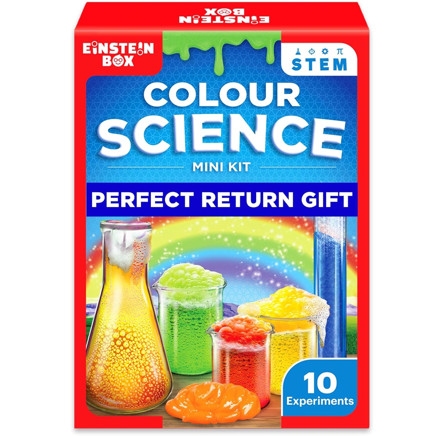 Einstein Box Science Return Gifts for Kids | DIY Colour Science Kit with 10 Fun Experiments