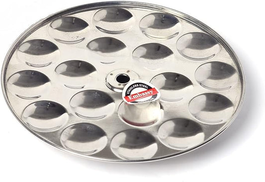 EMBASSY Stainless Steel Mini Idli Plate