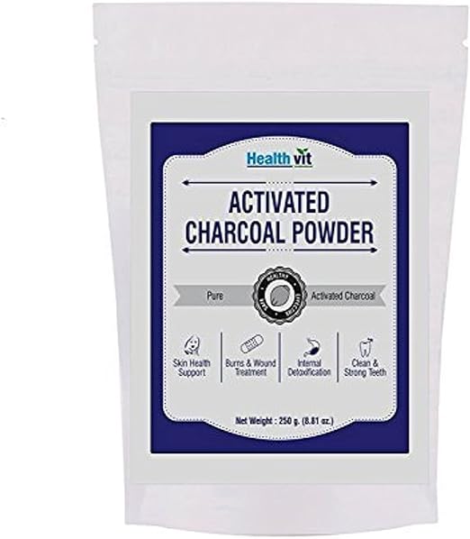 HealthVit Activated Charcoal Powder - 250g