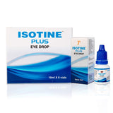 ISOTINE PLUS EYE DROP Jagat Pharma Isotine Plus for Serious Problems with goodness of Ayurvedic herbs -Amla, Chandan, Ashwagandha & palash |100% Ayurvedic |1 Box (10ml X 6 eye drops) -AYUSH Certified