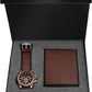 LORENZ Brown Watch and Wallet Combo for Men