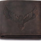 URBAN FOREST Zeus RFID Blocking Leather Wallet for Men, Vintage Brown