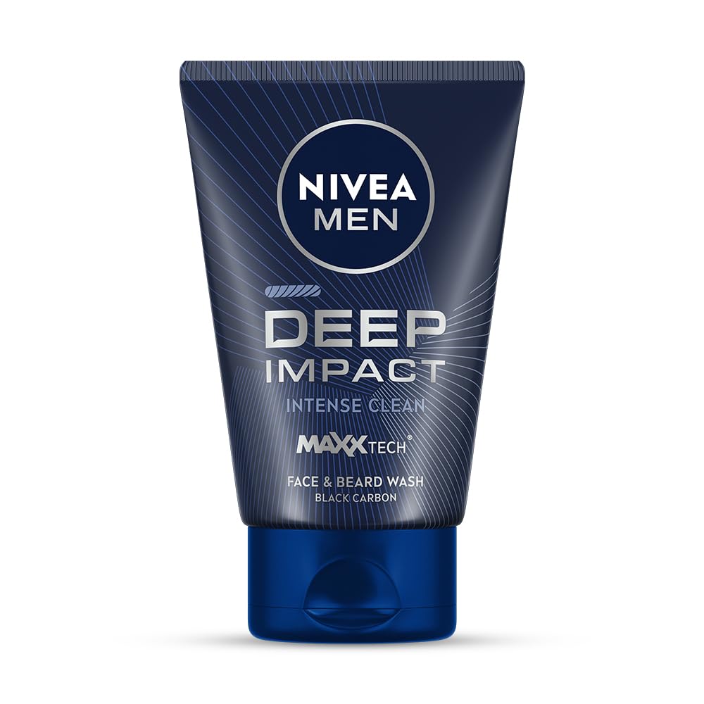 Nivea Men Deep Impact Face Wash 100 gm Pack of 2