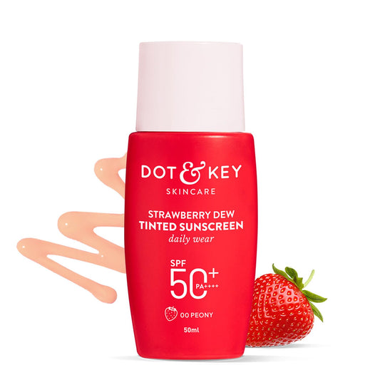 Dot & Key Strawberry Dew Tinted Sunscreen SPF 50+ Pa++++ - 00 Peony, 50 ml