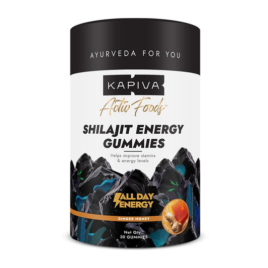 Kapiva Himalayan Shilajit Gummies, 225 mg Shilajit/Gummy, Ginger Honey Flavour, 30 Gummies