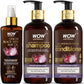 WOW Skin Science Onion Black Seed Ultimate Care Kit - Shampoo, Conditioner, Hair Oil - 800ml