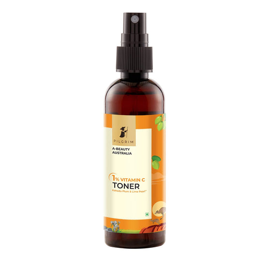 Pilgrim Australian 1% Vitamin C Toner for glowing skin with Kakadu Plum & Lime Pearl, 100 ml