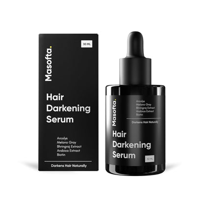 Masofta Hair Darkening Serum, Limits Hair & Beard Greying, 30 ml